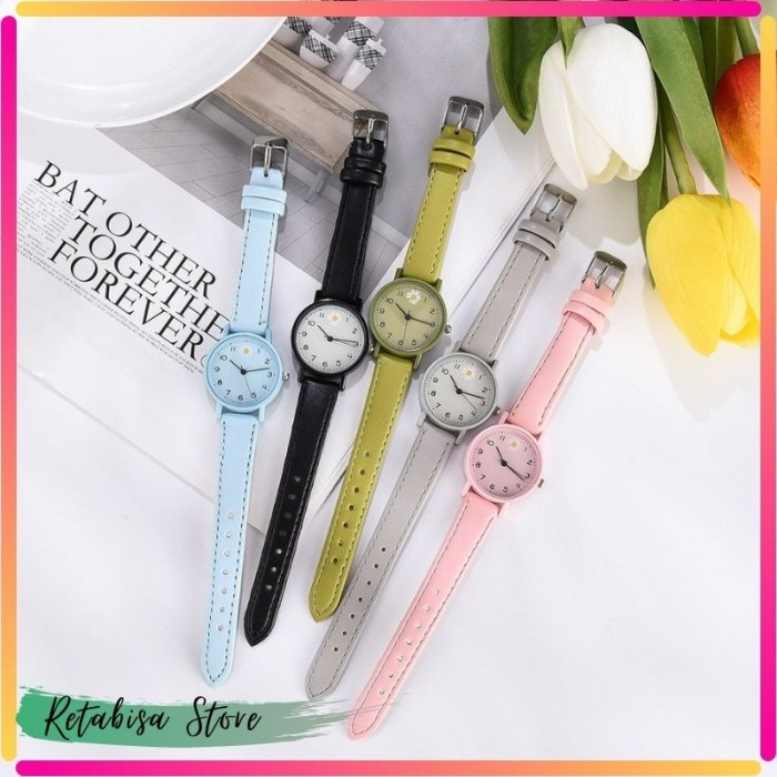 TERMURAH Jam Tangan Anak Perempuan Jam Tangan Sekolah Motif Bunga Analog Quartz /JAM TANGAN ANAK/JAM