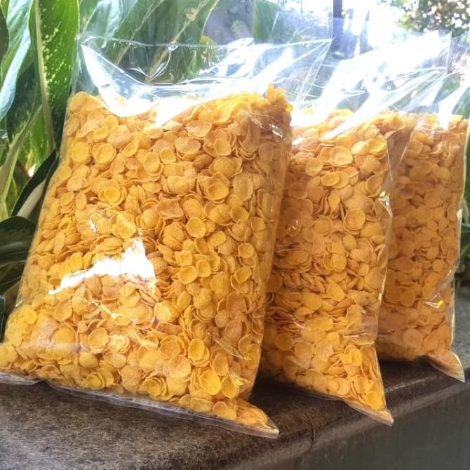 

Corn Flakes Sereal Curah 1kg / Cornflakes Import dari Poland