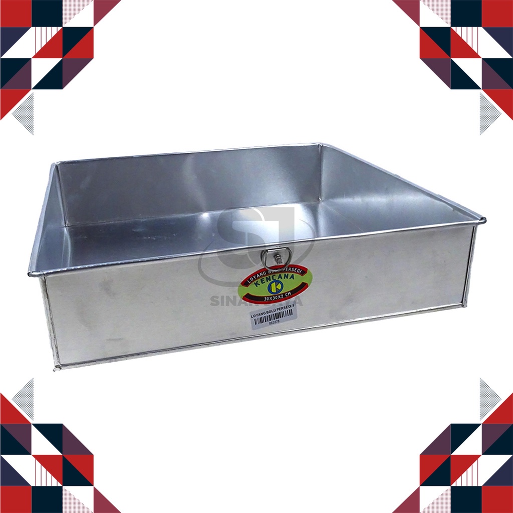 Loyang Kue Lapis 30/ Loyang Bolu/ Loyang Kue Persegi/ Loyang Kue 30 Alumunium/ Loyang Bolu Persegi