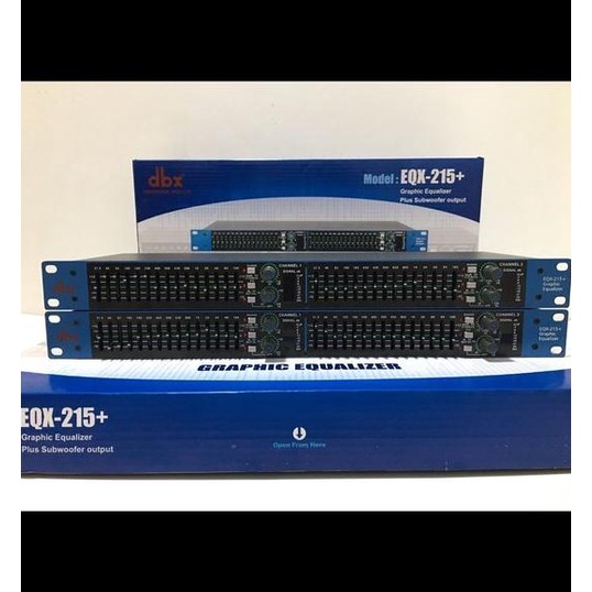 BARU EQUALIZER DBX EQX 215 PLUS SUBWOOFER DBX EQX215 NEW GRADE A