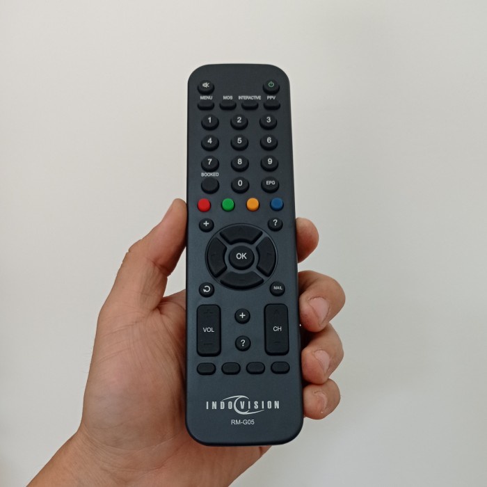 Remot Remote Dekoder Set Up Box STB Original Indovision RM-G05