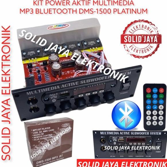KIT POWER SPEAKER ACTIVE DMS 1500 MP3 BLUETOOTH AKTIF DMS1500 PLATINUM DMS-1500 POWER AKTIF