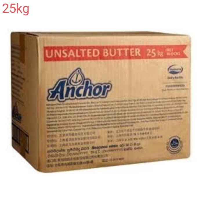 Anchor unsalted butter 25kg mentega tawar