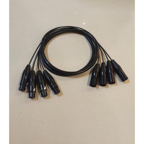 Kabel Snake isi 4 Makita paket Konektor nya Xlr Male Female Huper Original Panjang 1.2 Meter