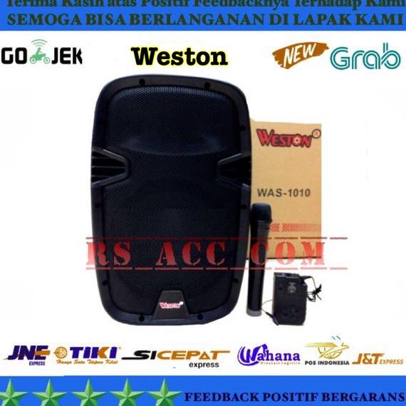 HARGA DISKON Murah  Speaker Portable Amplifier Wireless Meeting Weston Was 1010 (10 Inch) Bluetooth