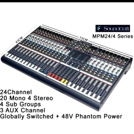 Mixer Soundcraft MPM 24 MPM24  24 Channel  GRADE A
