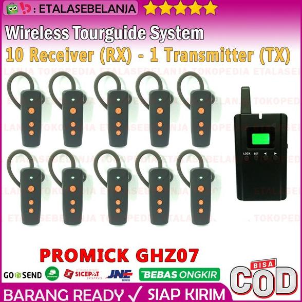 Wireless Tour Guide and Interpreter System 10CH - PROMICK GHZ07