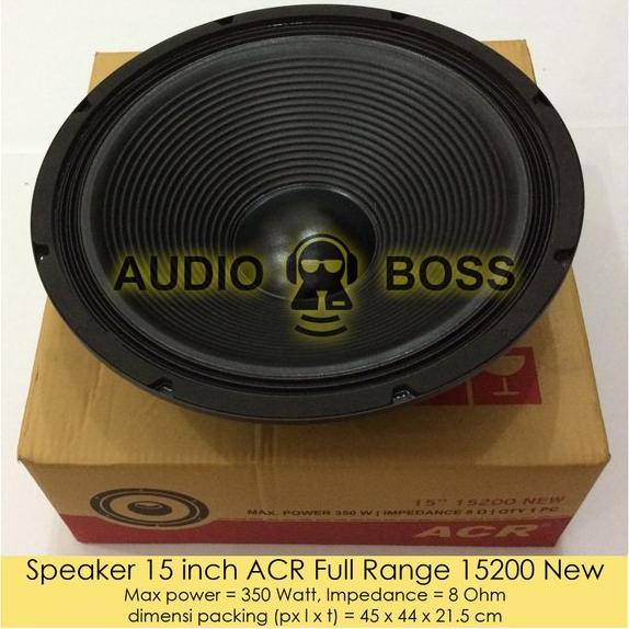 Speaker 15 inch ACR Full Range 15200 New - 15 inch ACR Full Range 15200