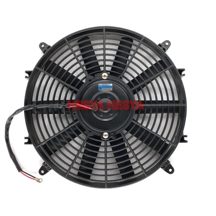 kipas motor extra fan kondensor radiator ac mobil 24v - 24 volt - 12" best