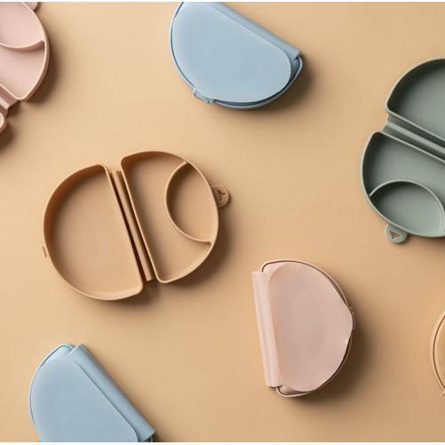 Miniware Silifold - Silicone Plate Fold With Suction Mpasi Piringmakan