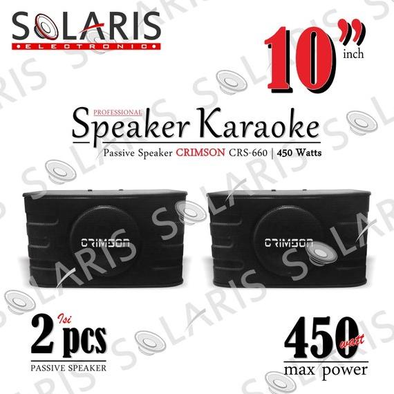 SALE SPEAKER KARAOKE 10 Inch Pasif CRIMSON CRS-660