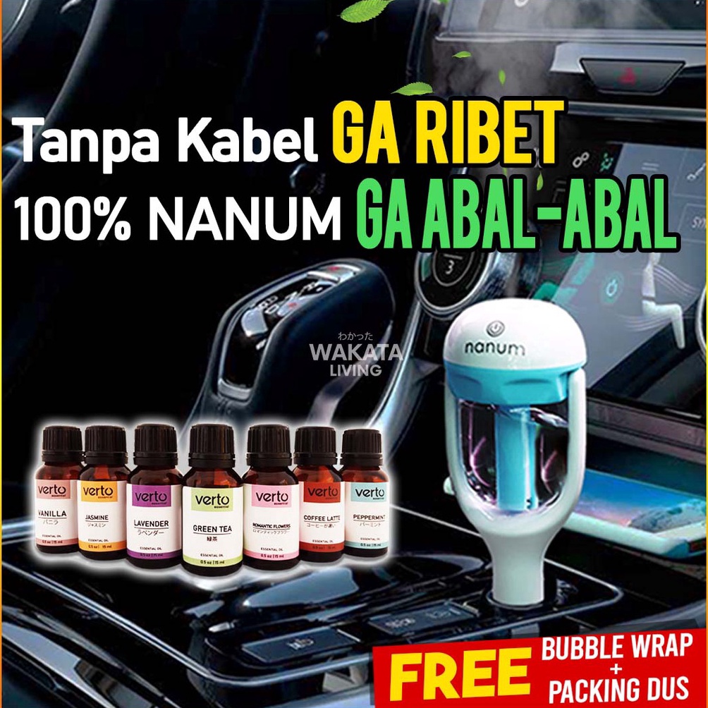 jdr-71 [100% ORI] Nanum Car Humidifier Car Diffuser Mobil - Car Aromatherapy Humidifier Nanum Difuse