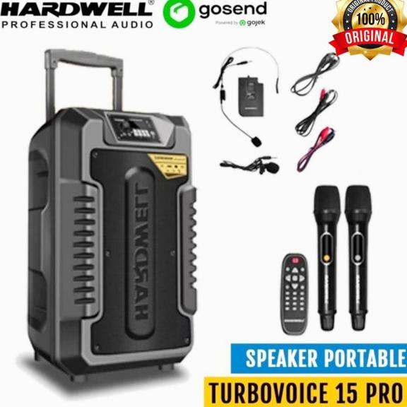 Speaker portabel 15 inch Hardwell turbovoice 15pro turbovoice 15 pro original