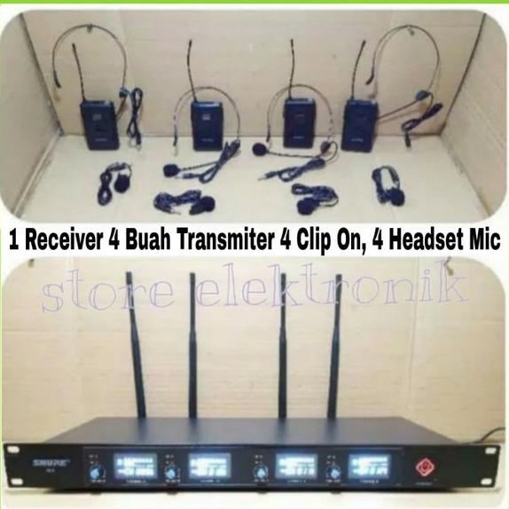 Microphone Wireless Shure X 1CO Headset Clip On Mic Shure x-1co