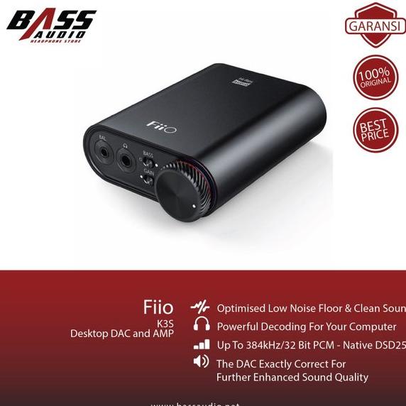 FiiO K3s / New K3 ES9038Q2M Type-C Hi-Res USB DAC/Headphone Amplifier