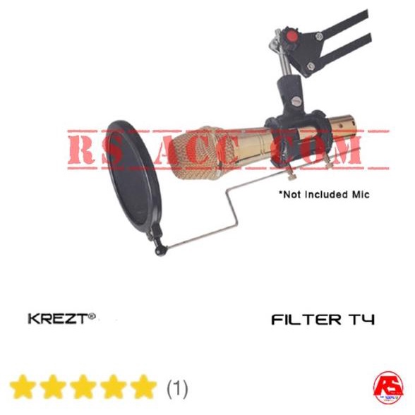 TERBARU Mic Filter Krezt T4 ( Saringan Suara Microphone Studio )