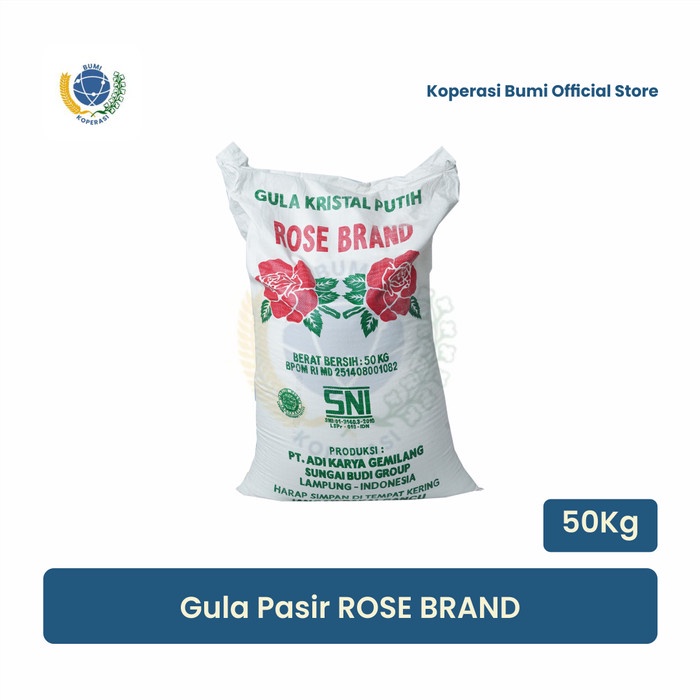 gula pasir rose brand 50 kg