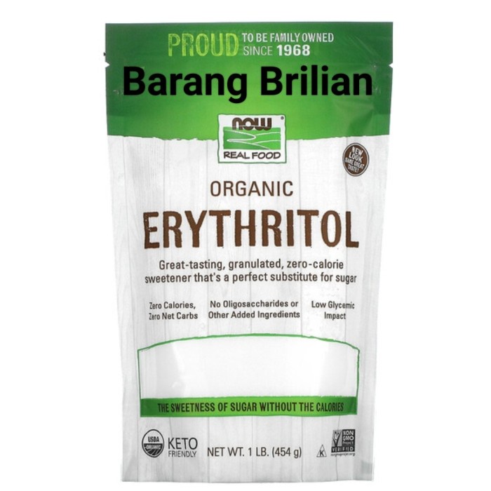 

Now Foods Organic Erythritol 454 Gram Sugar Substituted