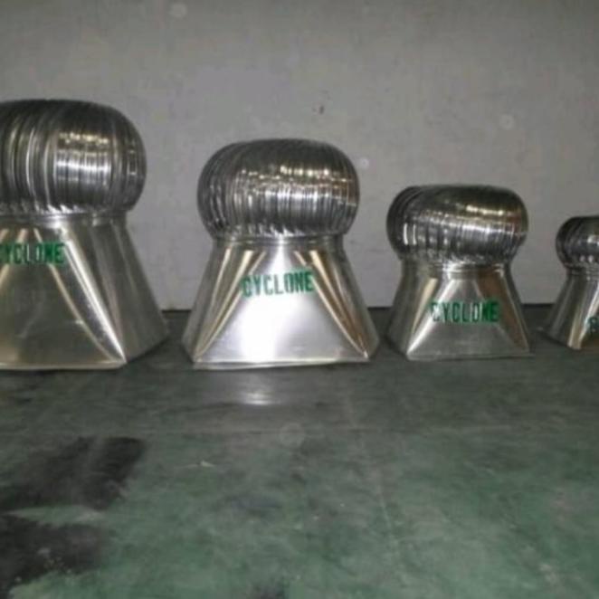 Turbin Ventilator Cyclone 24 Inch. Bahan Alumunium