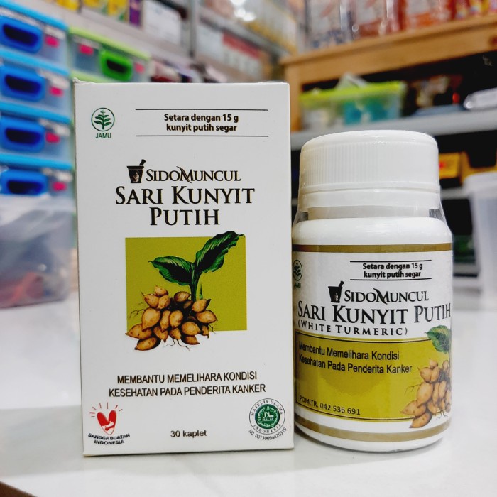 

[1BOTOL= 30KAPLET] SARI KUNYIT PUTIH 100% ASLI SIDOMUNCUL / MEMBUNUH J