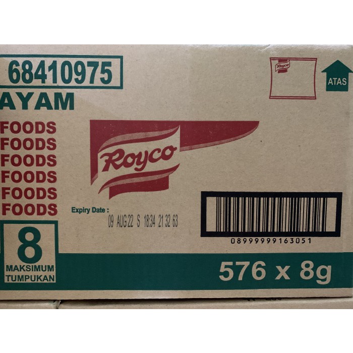 

Royco Ayam Renceng 8gr 1 Dus isi 576 sachet