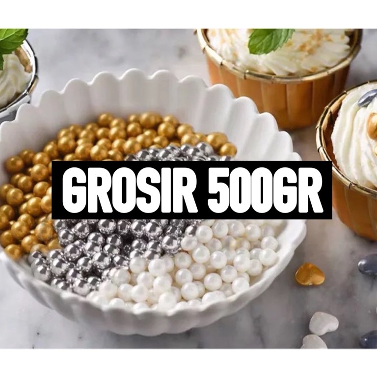 

[Terlaris Today] Grosir 500gr White Silver Gold Shimmer Gold Black Pink Sprinkle Hiasan Kue Ultah