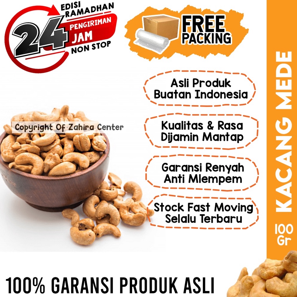 

3.3 Terlaris Kacang MEDE METE Matang Camilan Sehat Buat Diet 100gr Gurih dan Renyah Kaya Akan Vitamin dan Kalsium