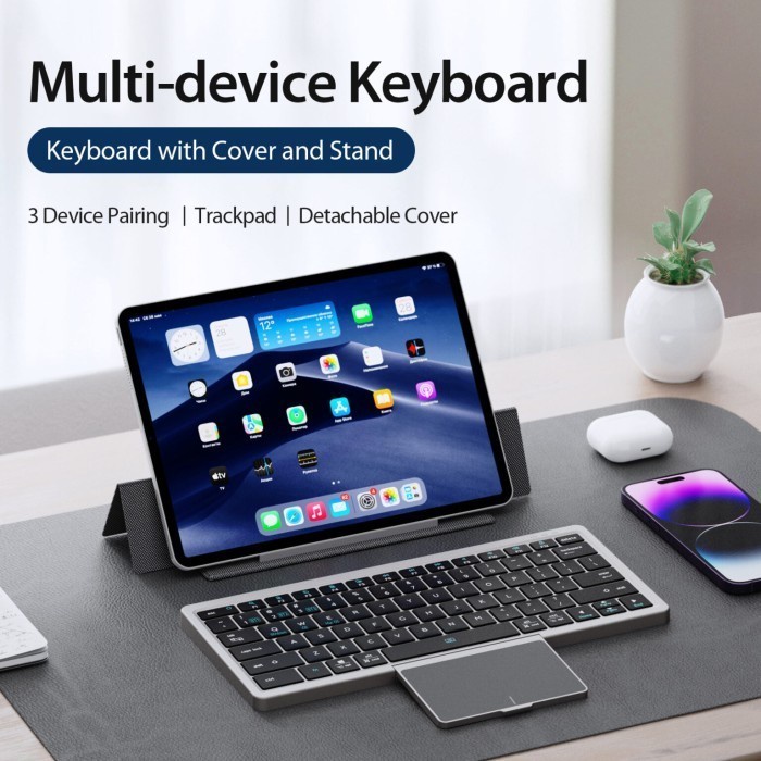 Case Samsung Z Fold 3 Fold3 5G Universal Keyboard Trackpad Bluetooth