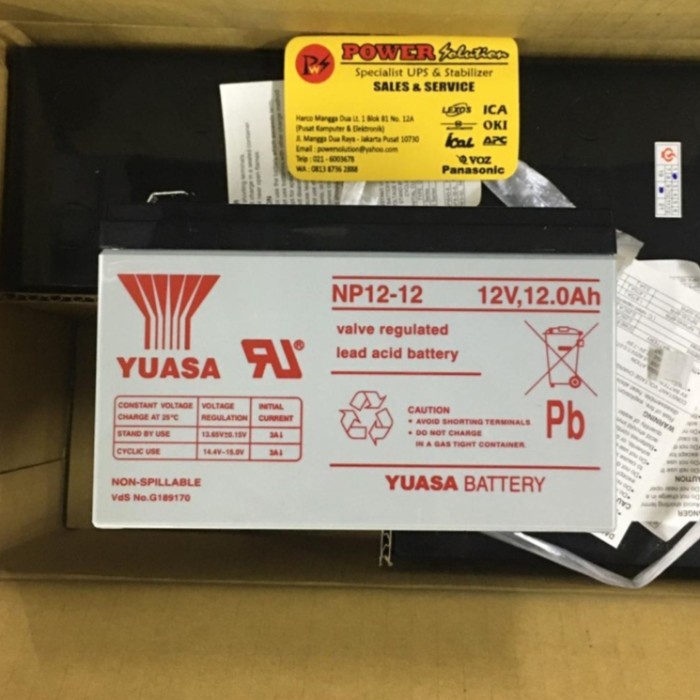 Baterai Aki kering Panasonic 12v 12Ah LC-RA1212NA1 Original panasonic