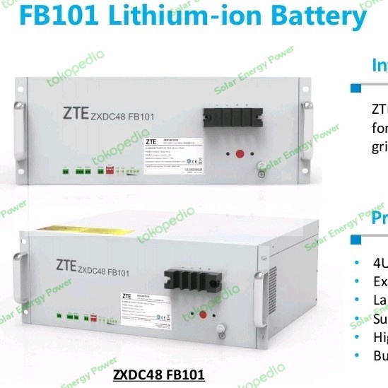 Battery ZTE NEW Lifepo4 48V 100Ah Best Performance
