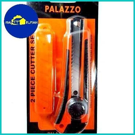 

Pisau CUTTER BESAR 18mm + REFILL SET Gagang Karet EXTRA Isi - PALAZZO 20JVLZ3 tools