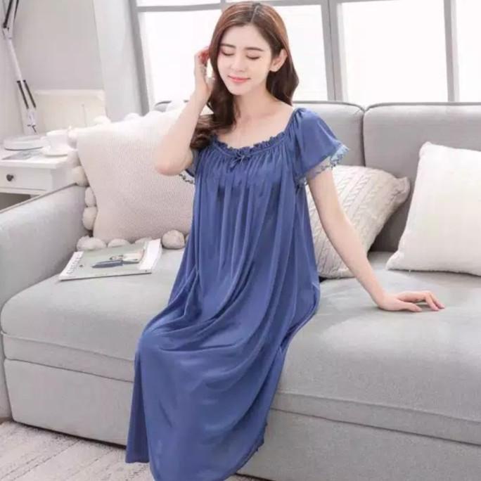 Trend Daster Wanita Baju Tidur Jumbo 933 Sleepdress Xl Bajutidur Satin Cewek Berkualitas