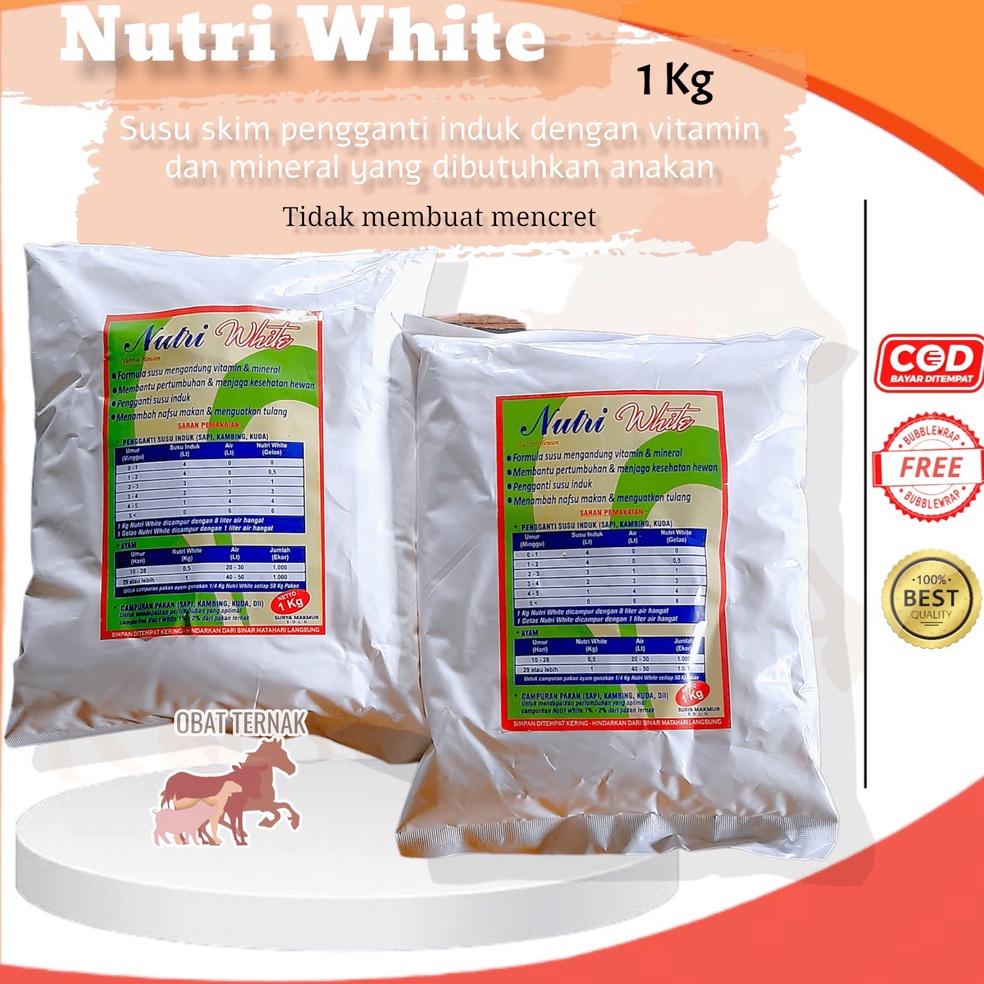 Ayo Dapatkan NUTRI WHITE 1KG SUSU HEWAN TERNAK Buy Again