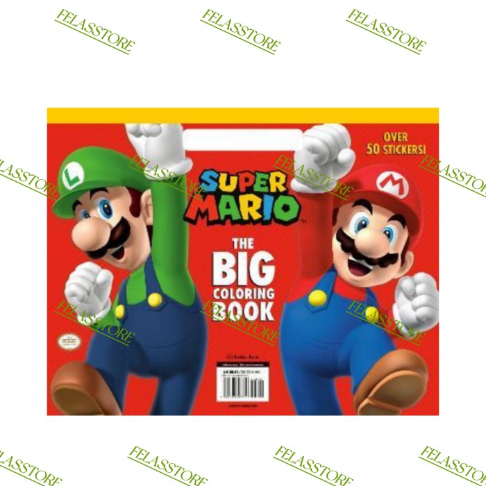 FLASH SALE SUPER MARIO OFFICIAL STICKER BOOK (NINTENDO) - 9781524770068 TERMURAH