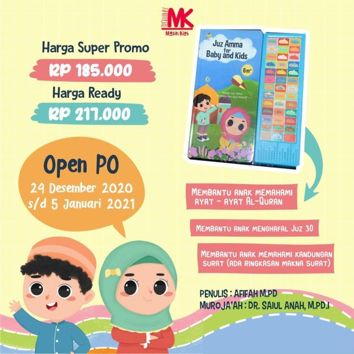 MUST HAVE SOUND BOOK JUZ AMMA FOR BABY AND KIDS TERLARIS