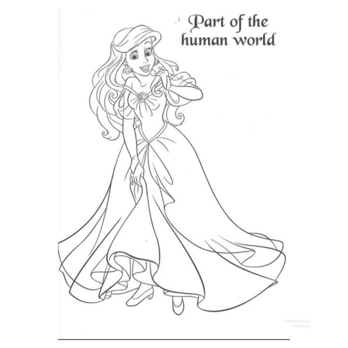 FLASH SALE BUKU MEWARNAI AWESOME COLORING DISNEY PRINCESS ARIEL BELLE 80 STICKER TERBARU