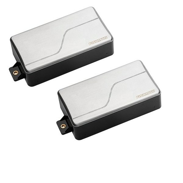 MUST HAVE JHN FISHMAN FLUENCE MODERN HUMBUCKER PICKUP SET BRUSHED STAINLESS K02 TERLARIS