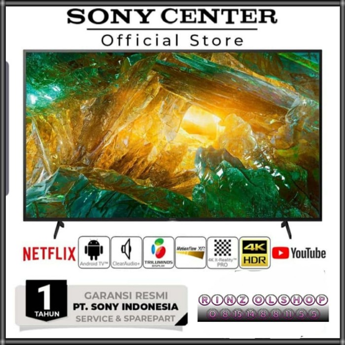 Led Tv Sony 55X8000H Smart Tv Android Uhd Hdr Dobly Atmos Kd-55X8000H