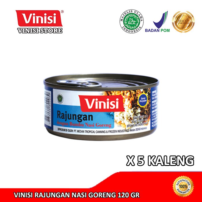 

PAKET 5 KALENG VINISI RAJUNGAN NASI GORENG 120 GR