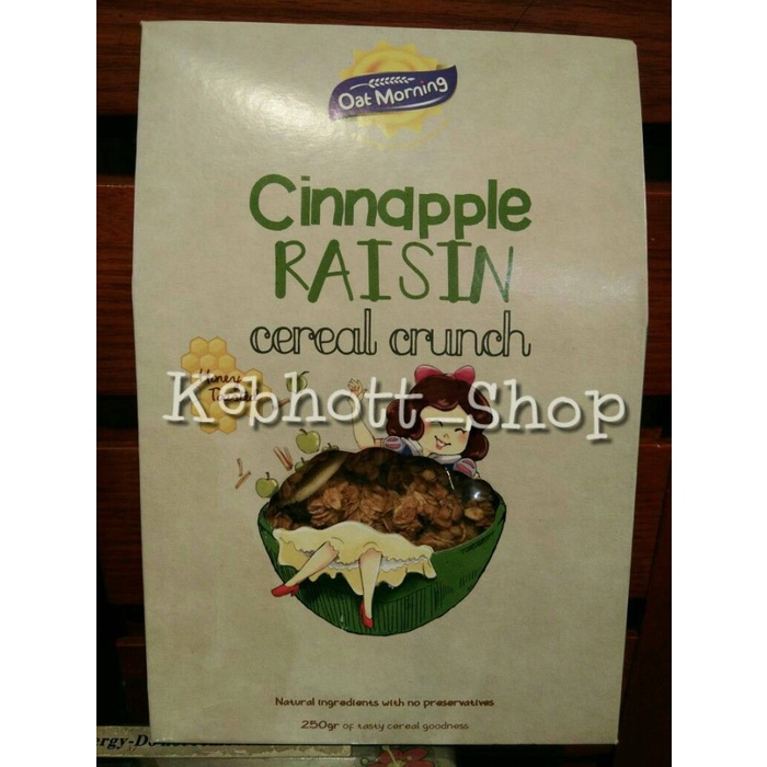 

OAT MORNING CINNAPPLE RAISIN CEREAL CRUNCH 250GR