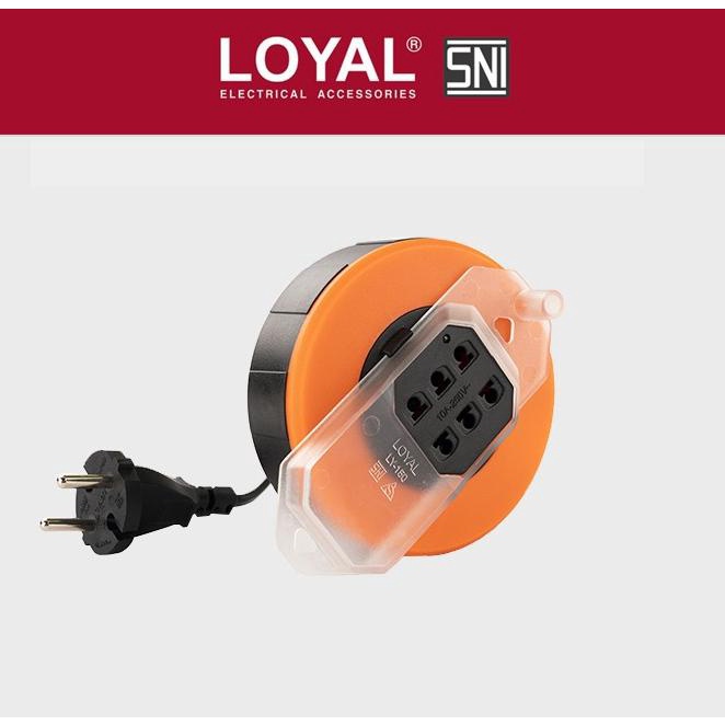 '+'+'+'+] Kabel Roll Mini LOYAL LY-150 | Kabel Box Travel | Stop Kontak SNI 3 M