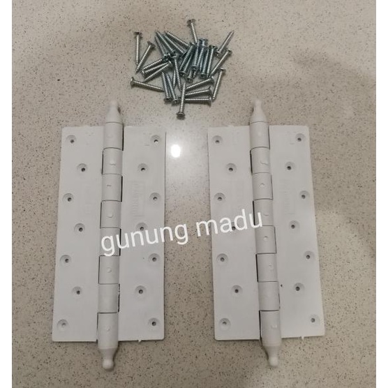 '+'+'+'+] ENGSEL PINTU PLASTIK MURIKO 6 INCH UNTUK PINTU KAMAR MANDI ENGSEL PVC