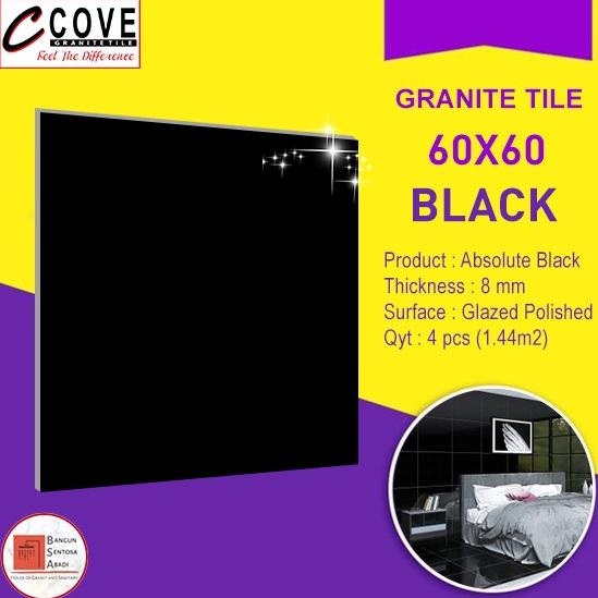 *#*#*#*#] Granit 60x60 hitam polos murah / Granite Lantai Granit Dinding KW1