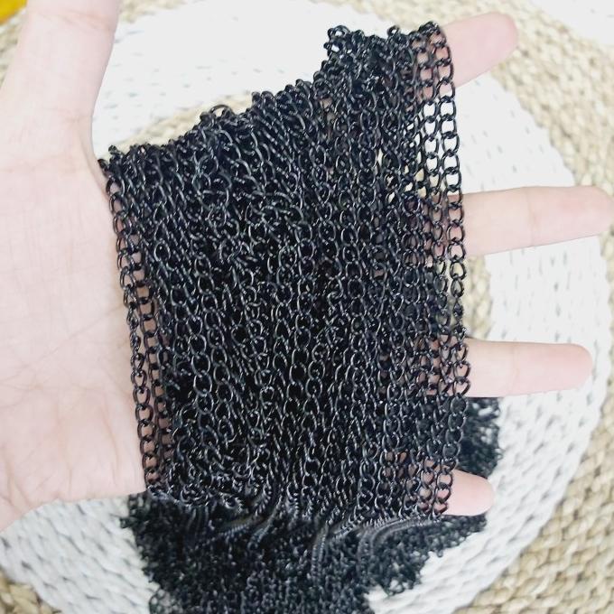 +%+%+%] RANTAI MASKER / BAHAN STRAP MASKER / RANTAI NURI HITAM METERAN