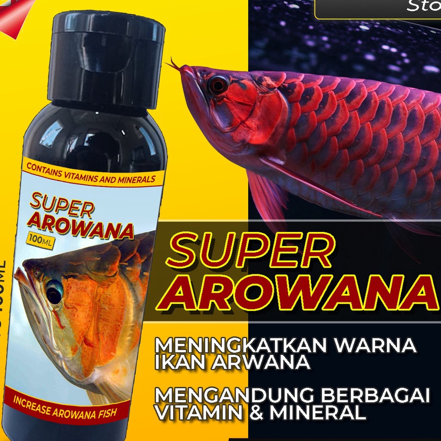 (I➲B D) Vitamin Ikan Arwana SUPER AROWANA Arwana Super Red Golden Red Silver Red Jardini Platinum 100ML -kekiniian☀