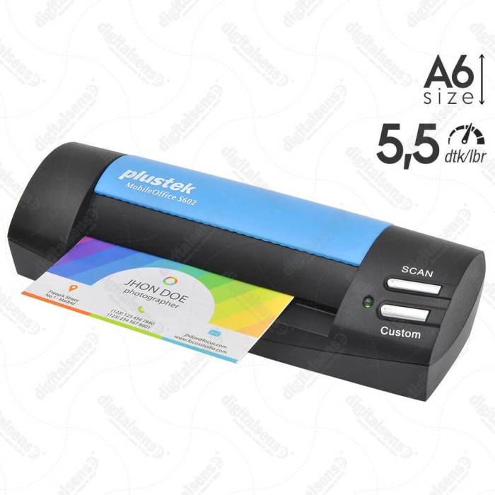 SCANNER PLUSTEK MOBILEOFFICE S602 (A6 - 5,5 detik) (PORTABLE)