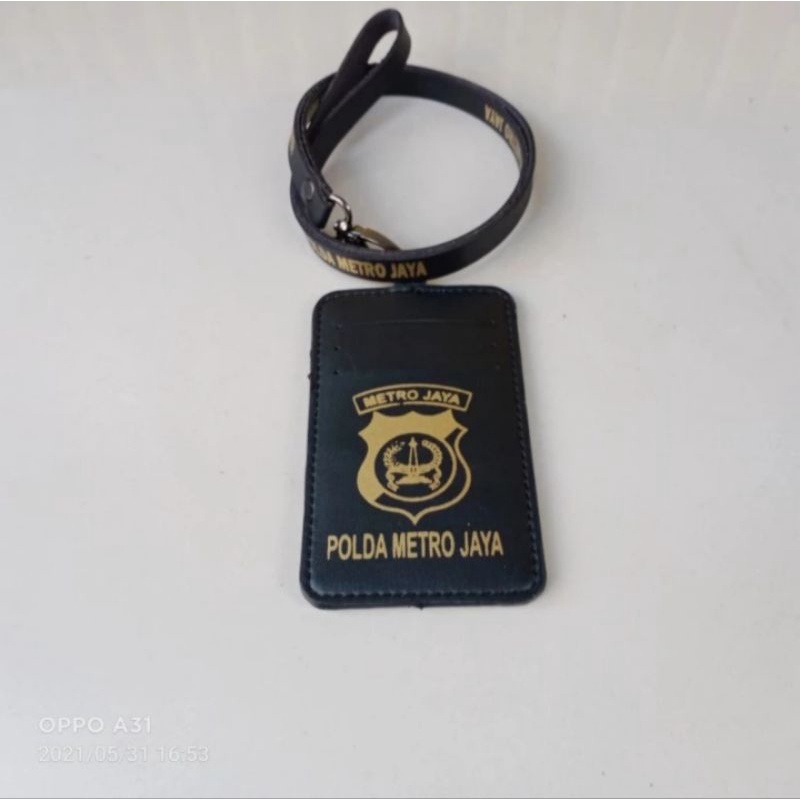 

HOLDER KALUNG ID CARD LOGO POLDA METRO JAYA HITAM BEST QUALITY PREMIUM