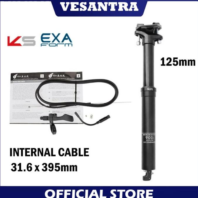 KS EXA Form 900i Dropper Seatpost Hidrolik 31.6 x 395mm Internal Cable