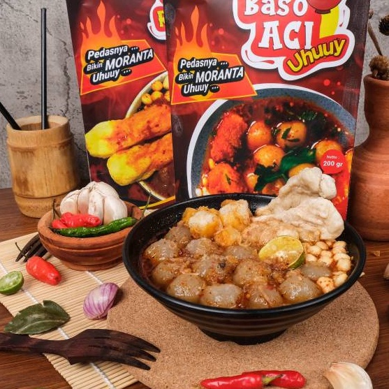 

RWNR0277 DiSkon !! Bakso Aci Uhuy PREMIUM UHUUY KHAS GARUT RAOS GARUT ABAH ACONG INSTAN GURIH sehot geprek Boci Bapper mantap