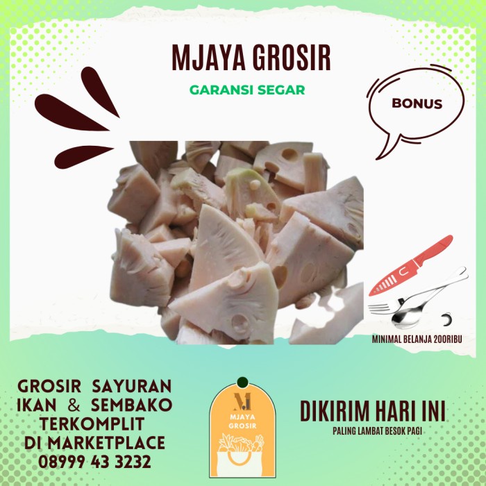 

Nangka Muda 500gr - 250gram